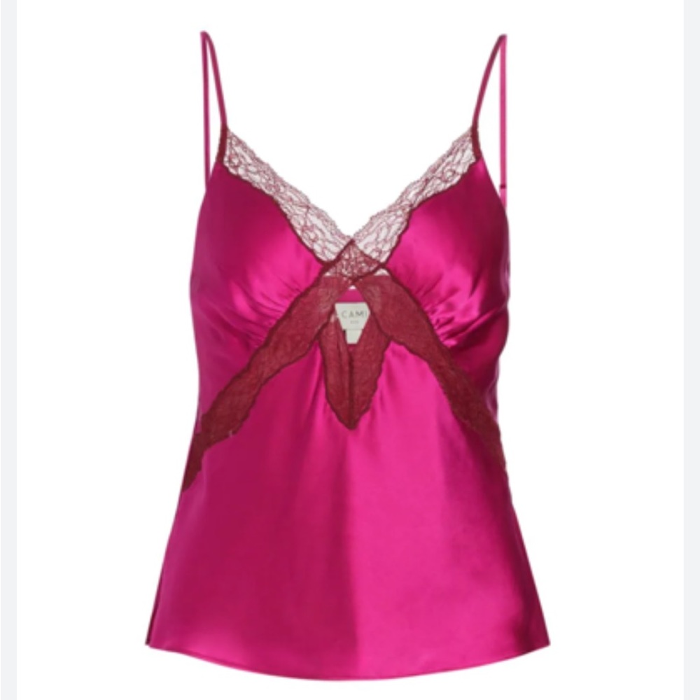 Brand new with tags cami nyc Florentine Lace-Trim
Silk Cami